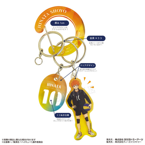 『ハイキュー!!』アクリルカラビナキーホルダー 日向翔陽